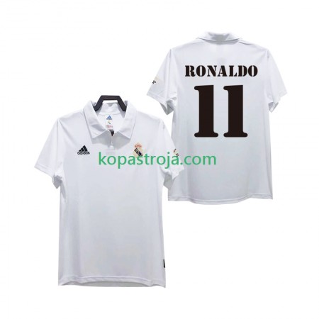 Billiga Fotbollströjor Real Madrid RONALDO 11 2003 Retro Hemma tröja 2002 Kortärmad